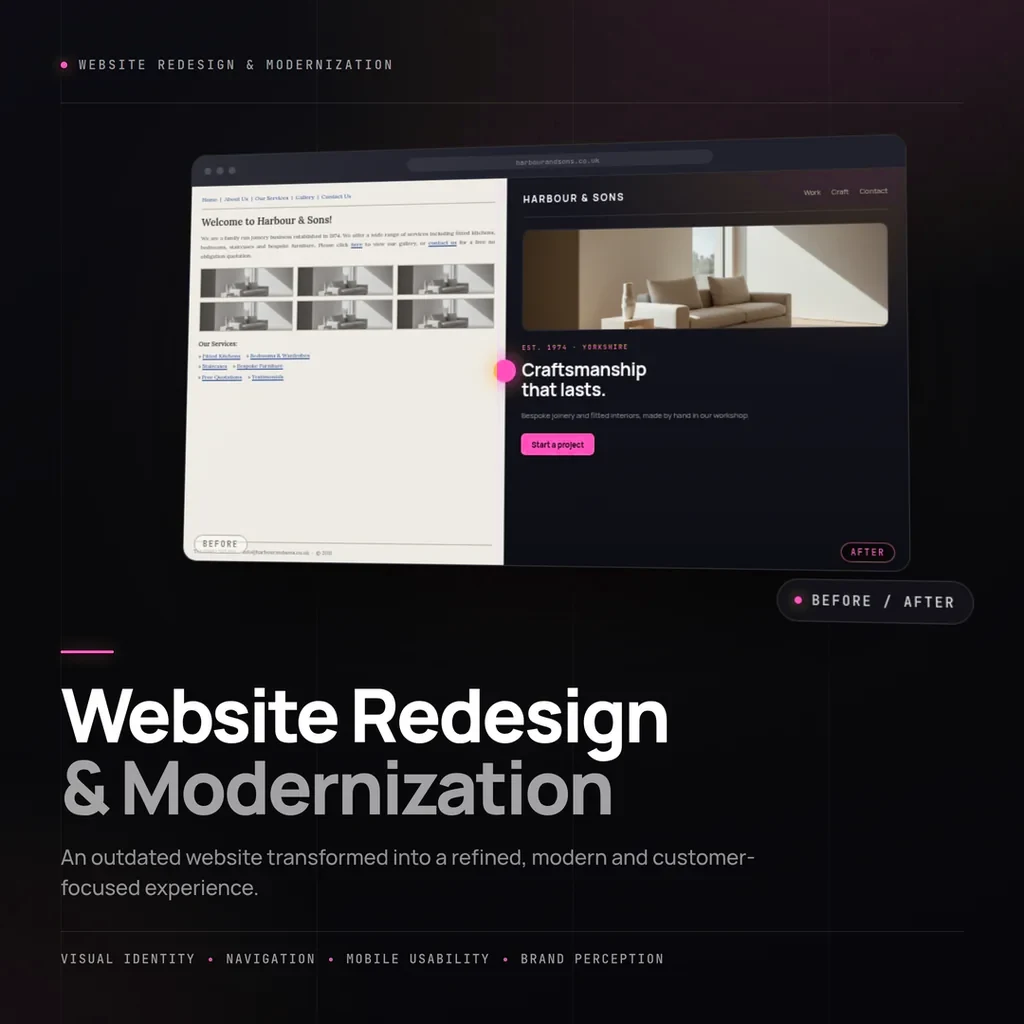 Website Redesign & Modernization — service artwork